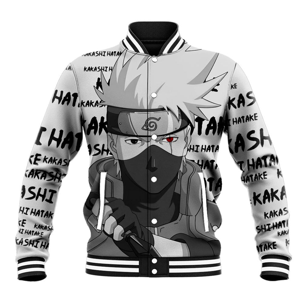 Kakashi Hatake - Anime Style Manga Baseball Jacket Ts04