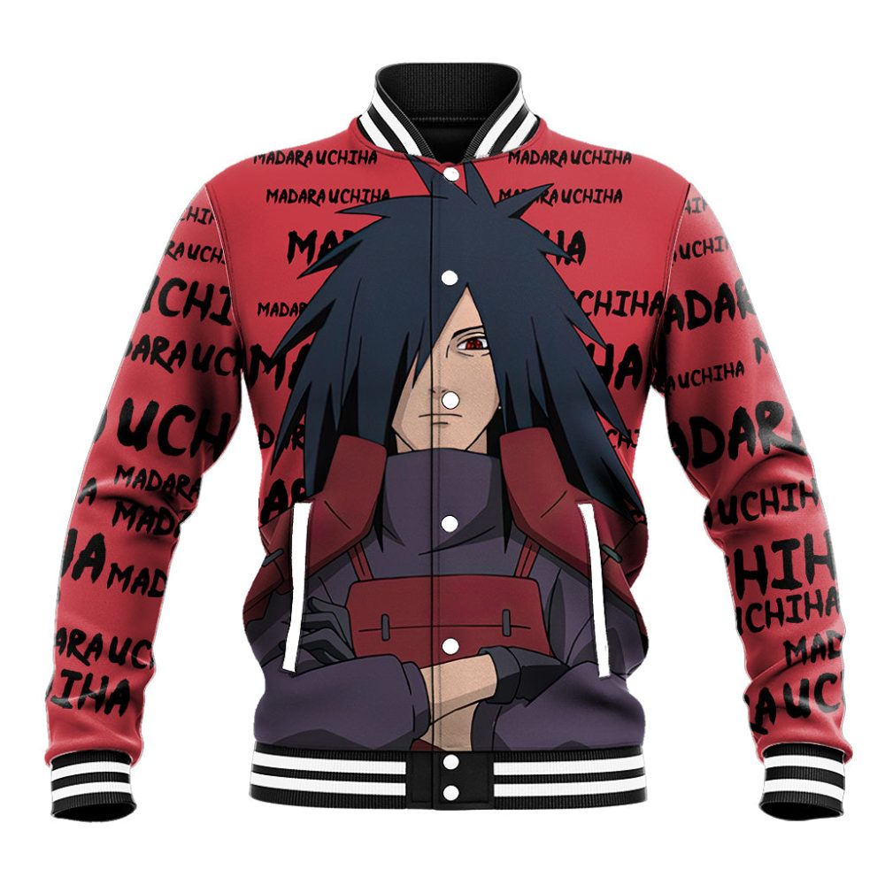 Madara Uchiha - Style Manga Baseball Jacket Ts04