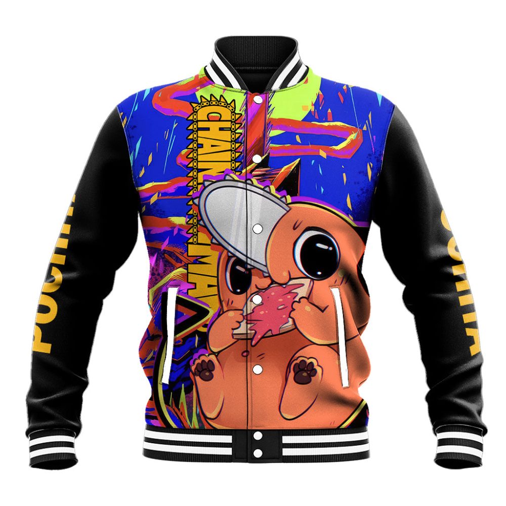 Pochita Baseball Jacket Chainsaw Man Ts04