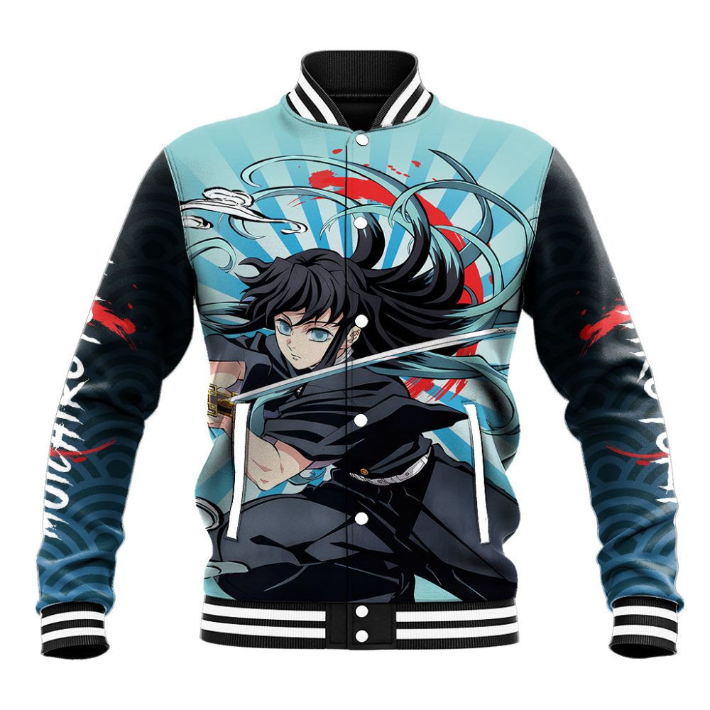Muichiro Tokito Baseball Jacket Demon Slayer Ts04