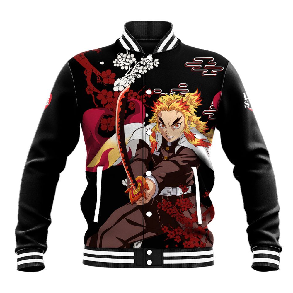 Kyojuro Rengoku - Japan Style Baseball Jacket Ts04