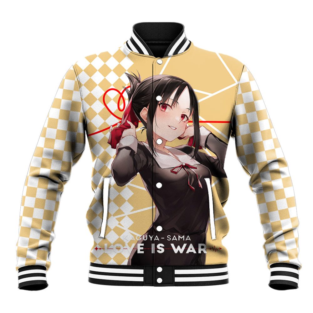 Love Is War Kaguya Shinomiya - Kaguya-Sama Baseball Jacket Ts04