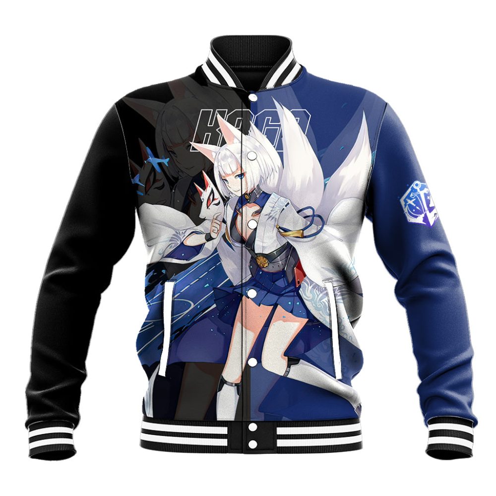 Kaga - Azur Lane Baseball Jacket Anime Game Style Ts04
