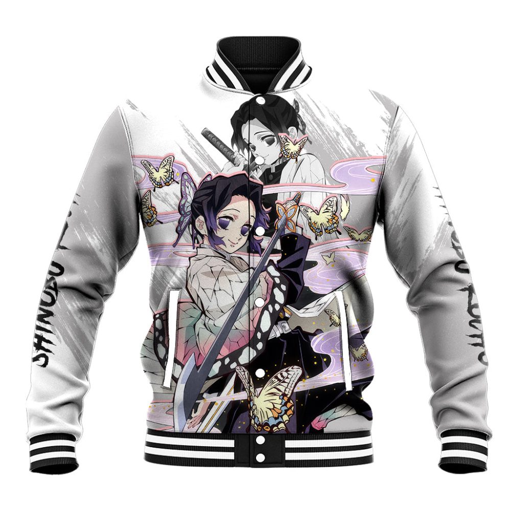 Shinobu Kocho Demon Slayer Baseball Jacket Anime Style Ts04