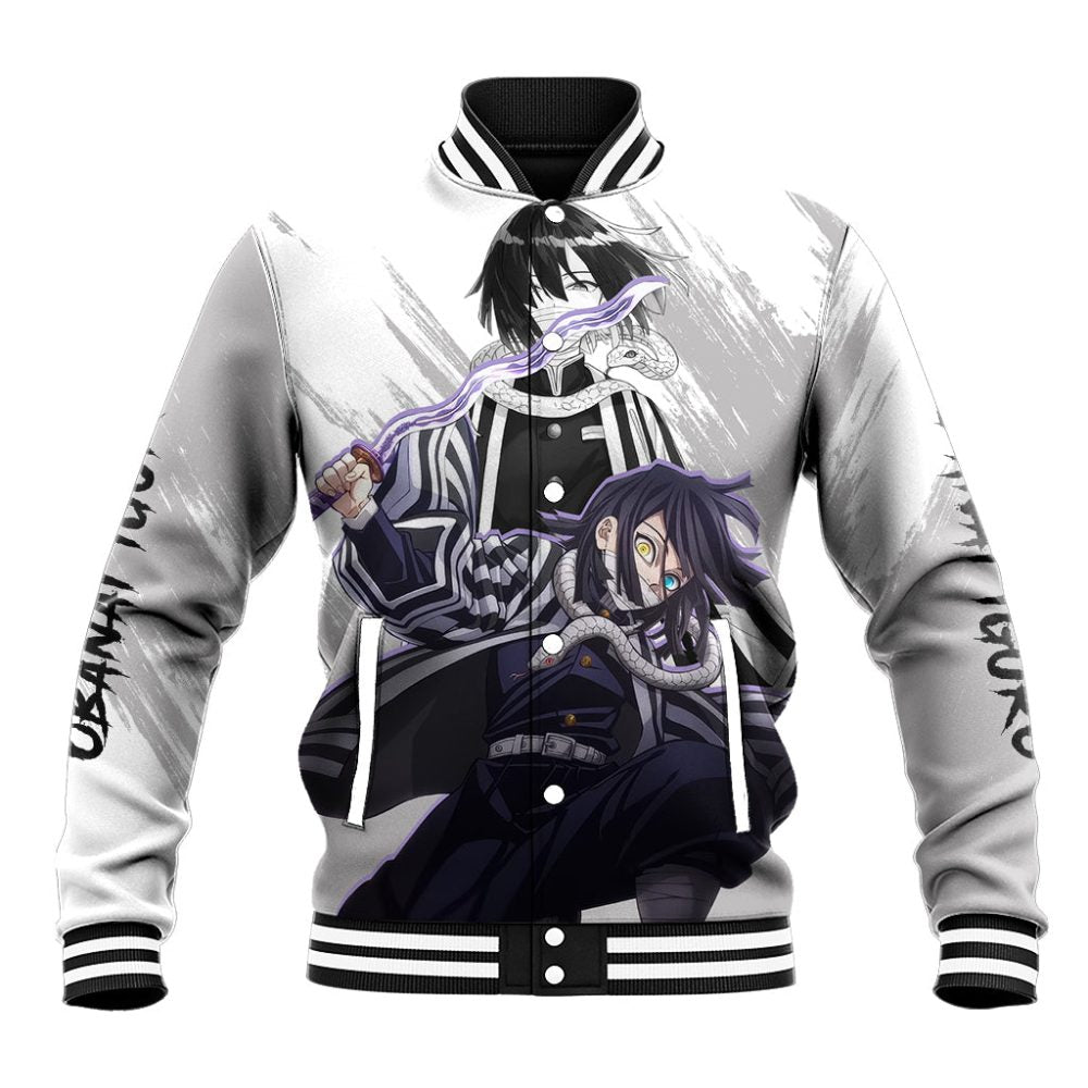 Obanai Iguro Baseball Jacket Demon Slayer Ts04