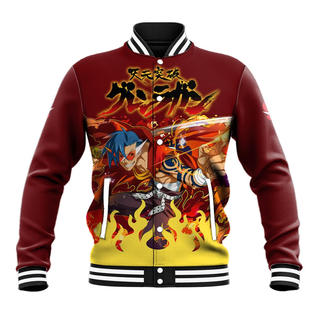 Kamina Baseball Jacket Tengen Toppa Gurren Lagann Ts04