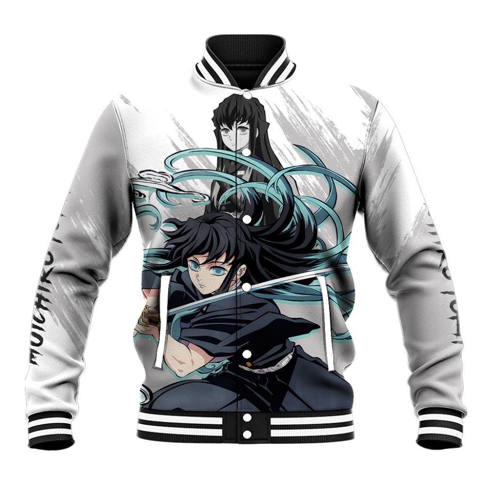 Muichiro Tokito Baseball Jacket Demon Slayer Ts04