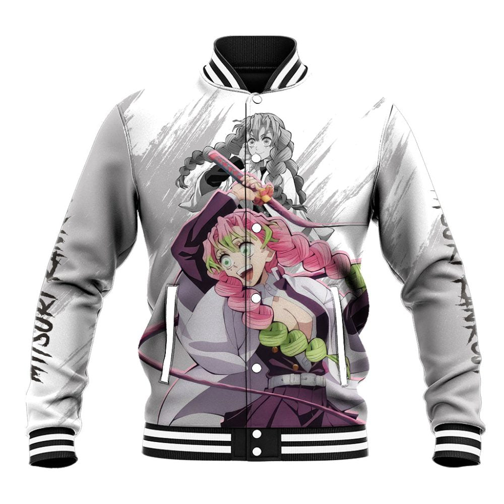 Mitsuri Kanroji Baseball Jacket Demon Slayer Ts04