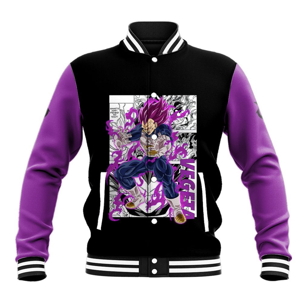 Vegeta Ultra Ego - Anime Manga Baseball Jacket Ts04