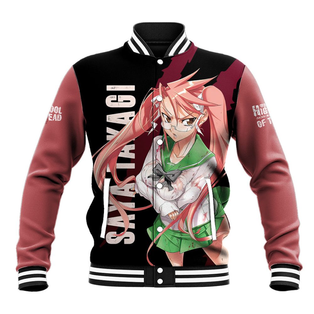 Saya Takagi Baseball Jacket Highschool Of Dead Ts04
