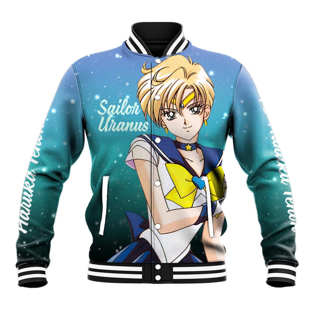 Haruka Tenoh Baseball Jacket Sailor Uranus Sailor Moon Anime Ts04