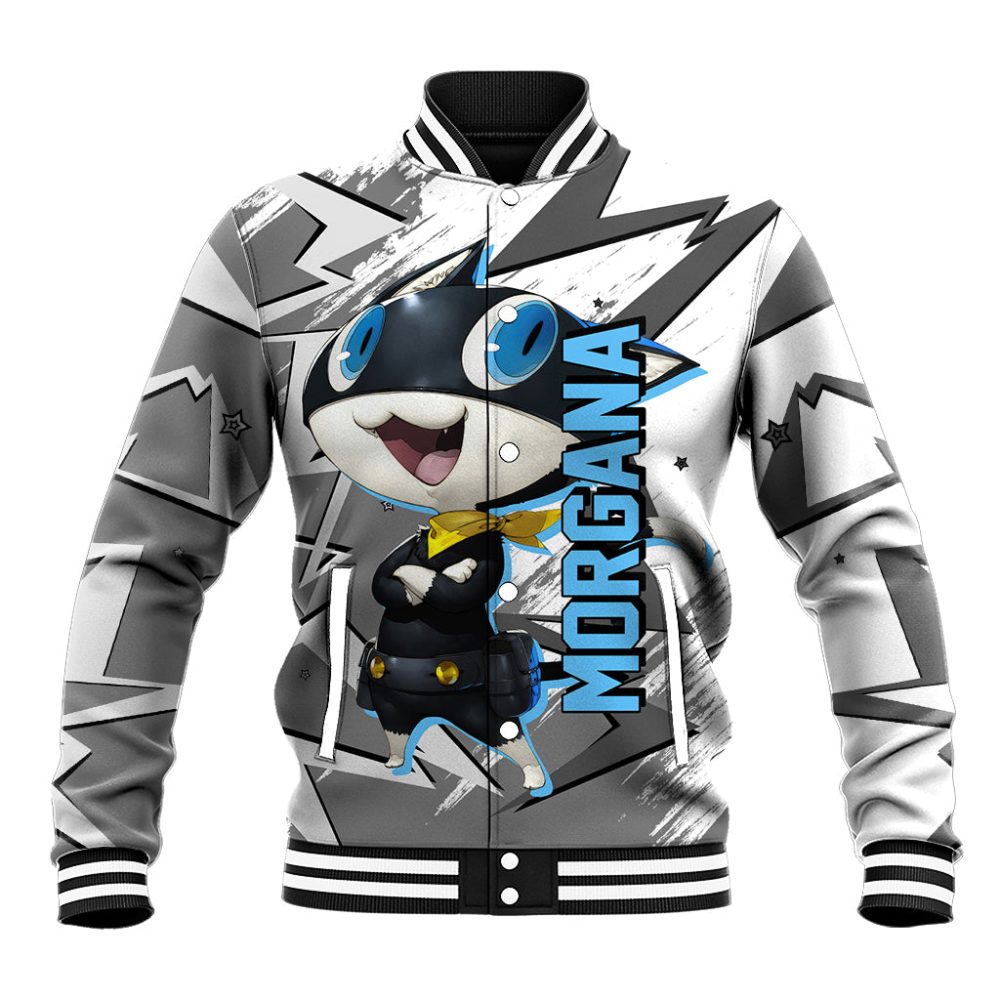 Morgana Persona Baseball Jacket Anime Mix Polygon Cyber Style Ts04