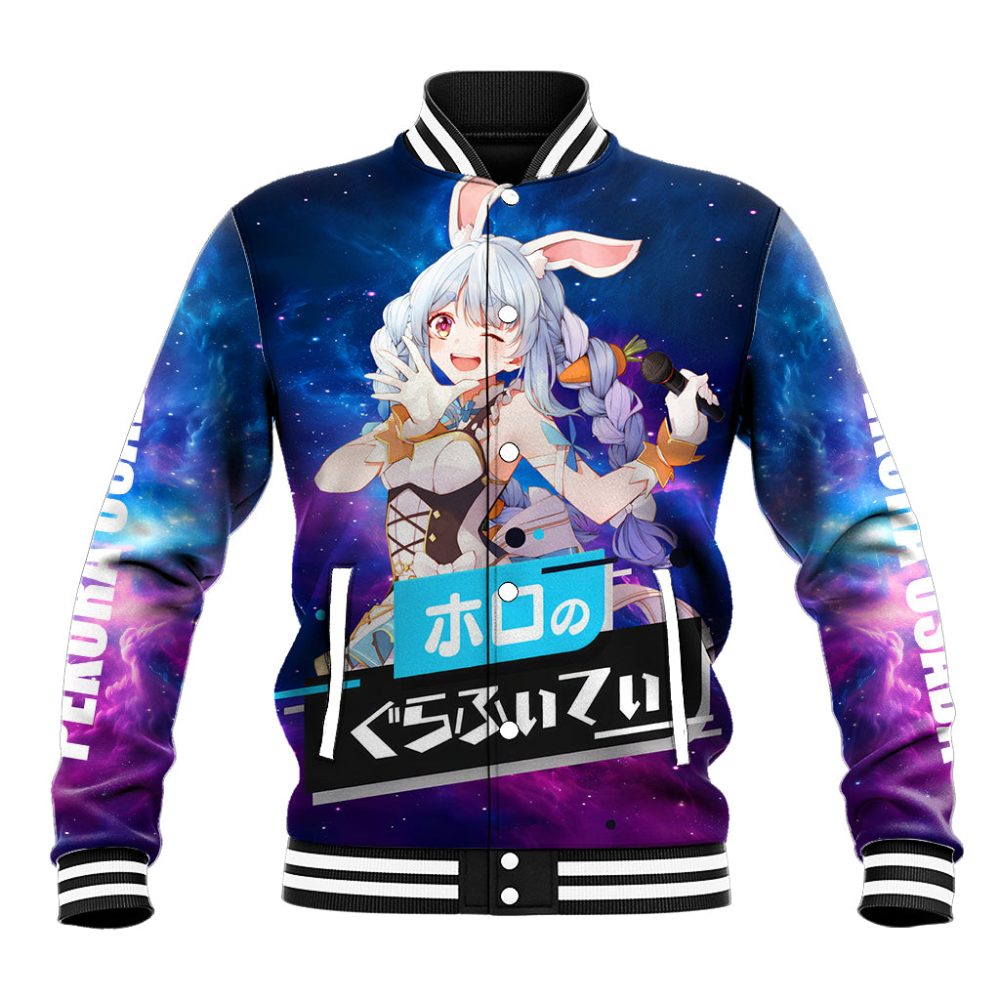Pekora Usada Holo Live Baseball Jacket Galaxy Style Ts04