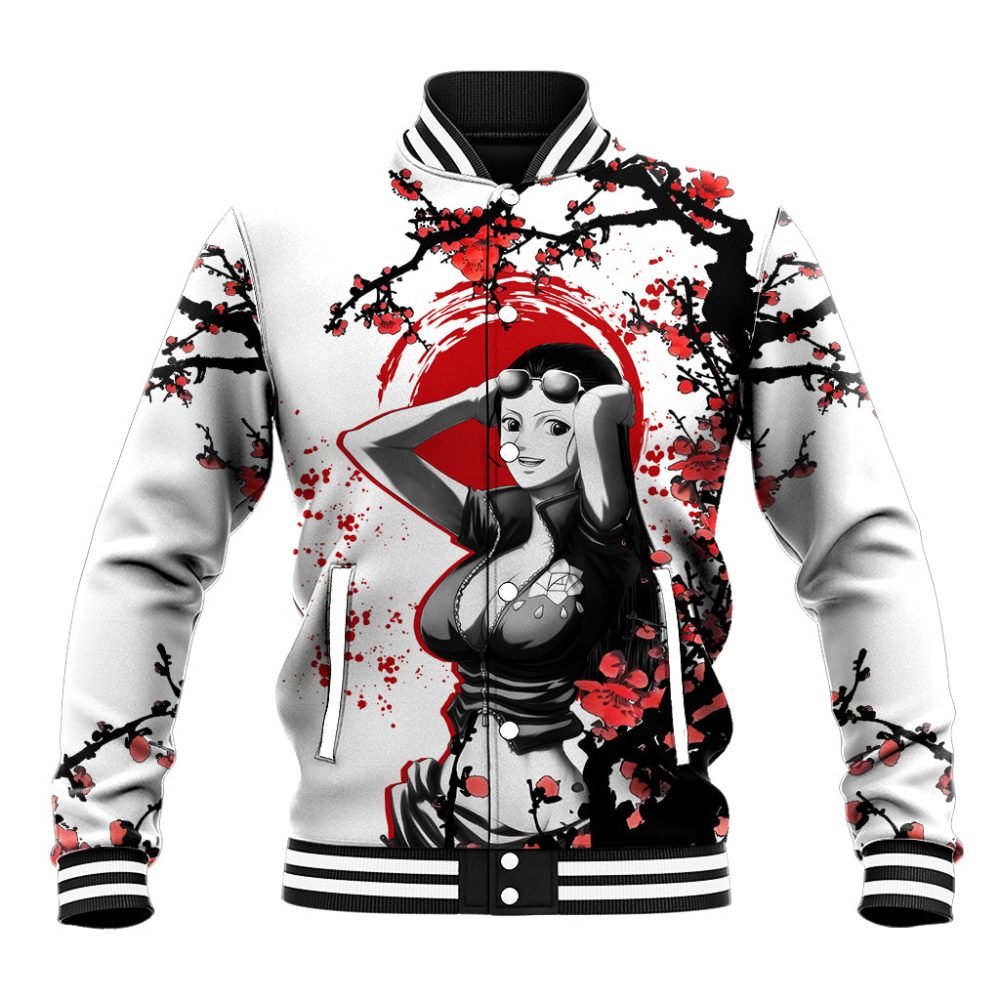 Nico Robin - Japan Style Anime Baseball Jacket Ts04