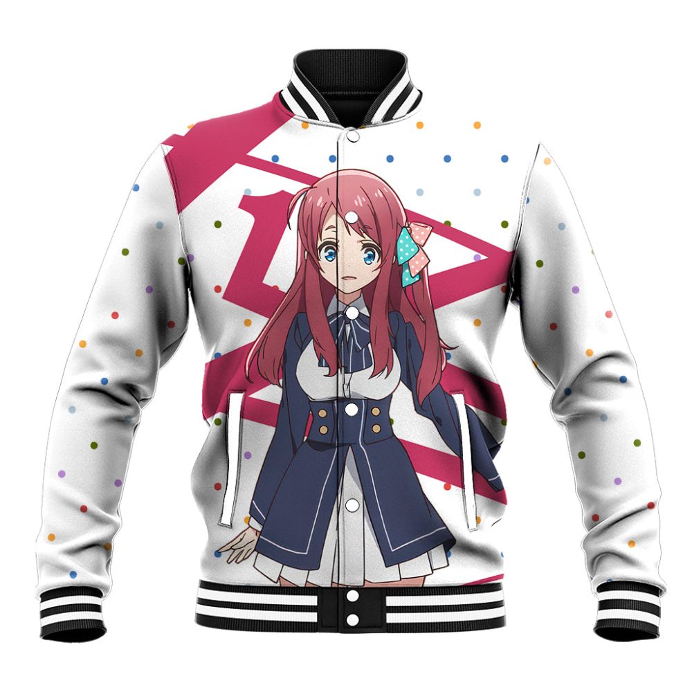 Zombie Land Saga Sakura Minamoto Baseball Jacket Anime Style Ts04