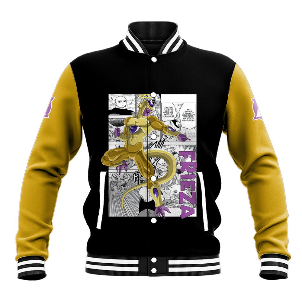 Golden Frieza - Anime Manga Baseball Jacket Ts04
