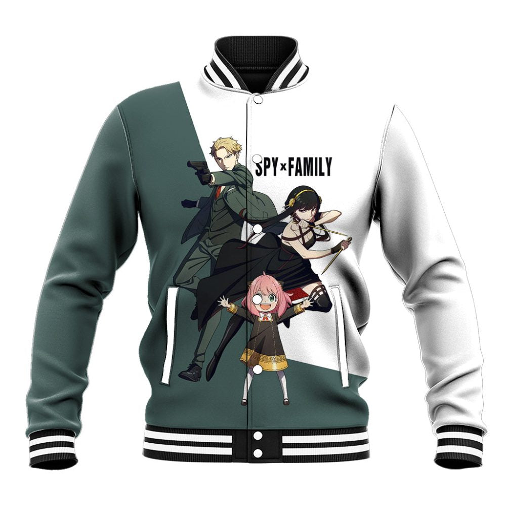 Spyxfamily - Funny Family Baseball Jacket Anime Style Ts04