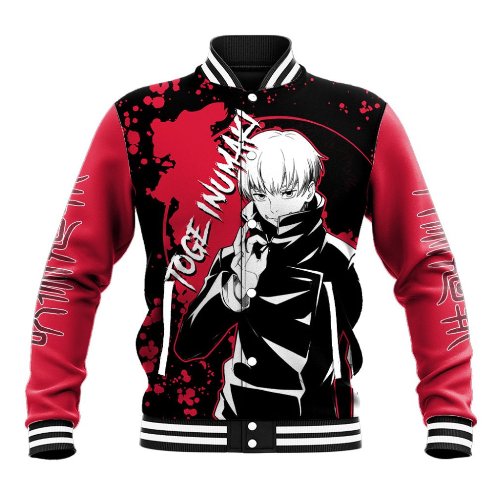 Toge Inumaki Jujutsu Kaisen Baseball Jacket Manga Style Art Ts04