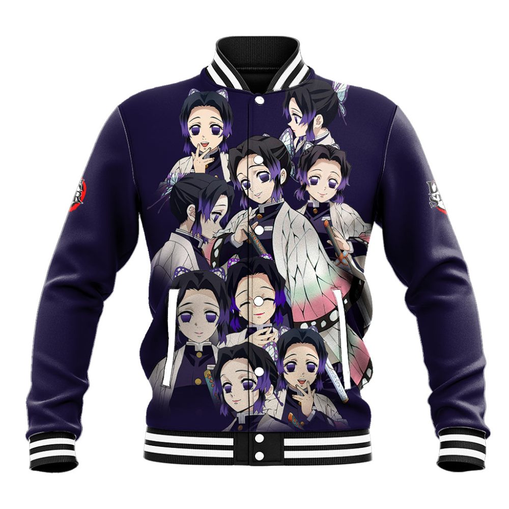Shinobu Kocho Demon Slayer Baseball Jacket Anime Style Ts04