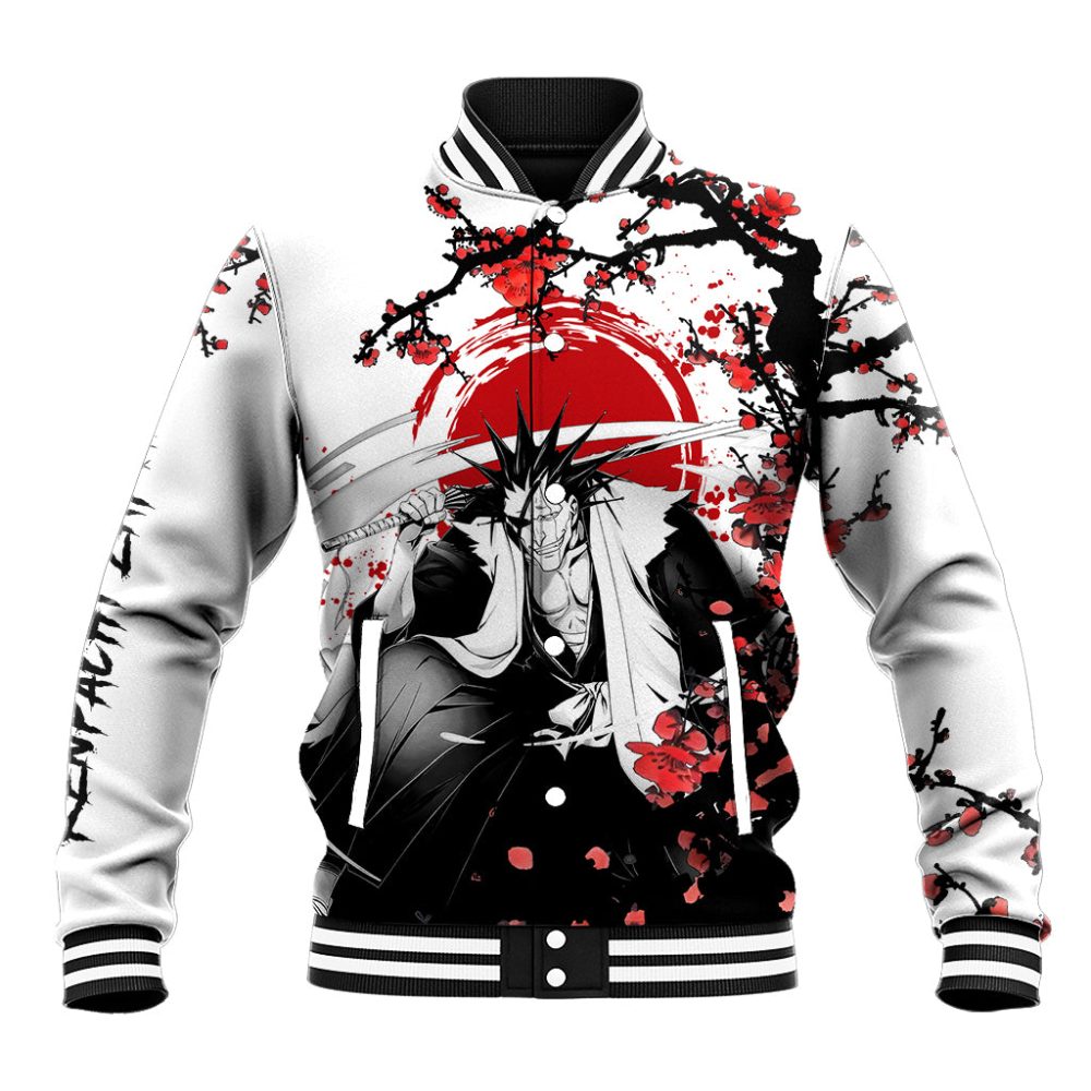 Kenpachi Zaraki Baseball Jacket Anime Japan Style Ts04