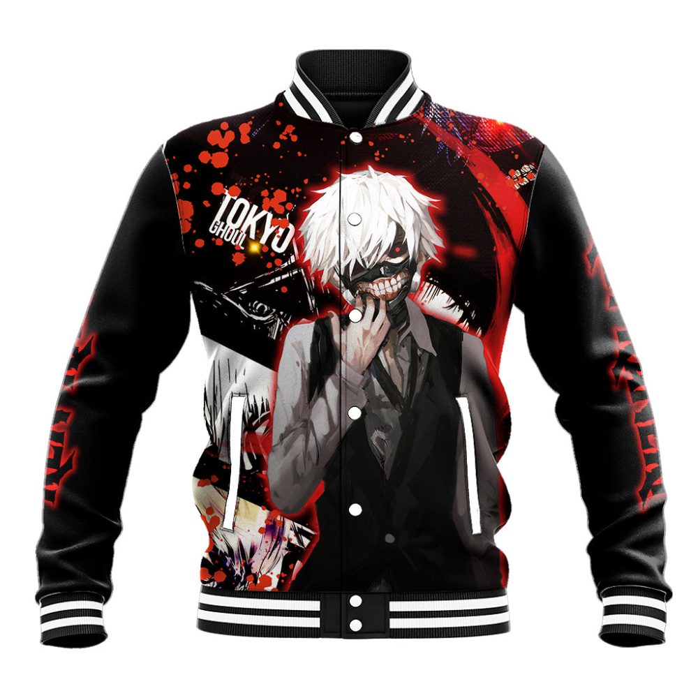 Ken Kaneki Baseball Jacket Tokyo Ghoul Ts04