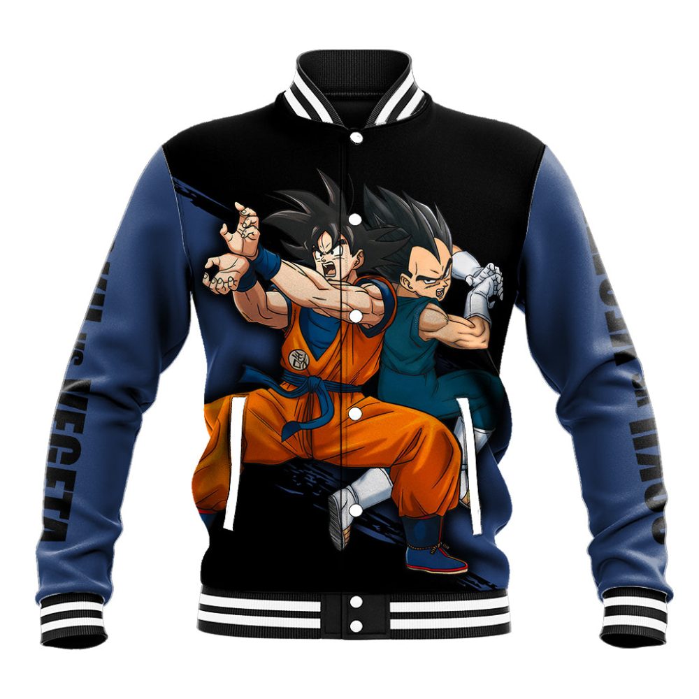 Goku And Vegeta Super Anime Baseball Jacket Ts04