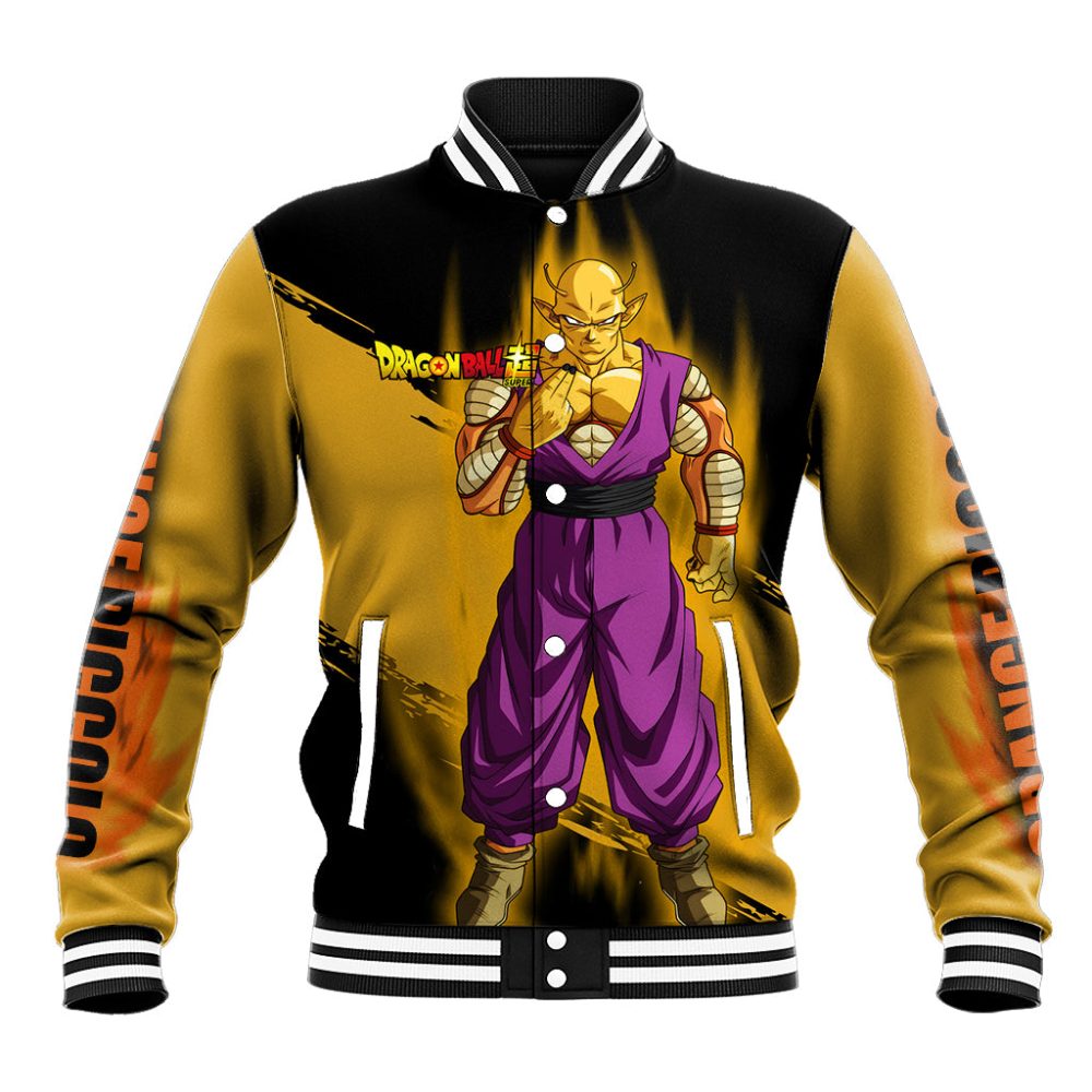 Orange Piccolo Super Anime Baseball Jacket Ts04