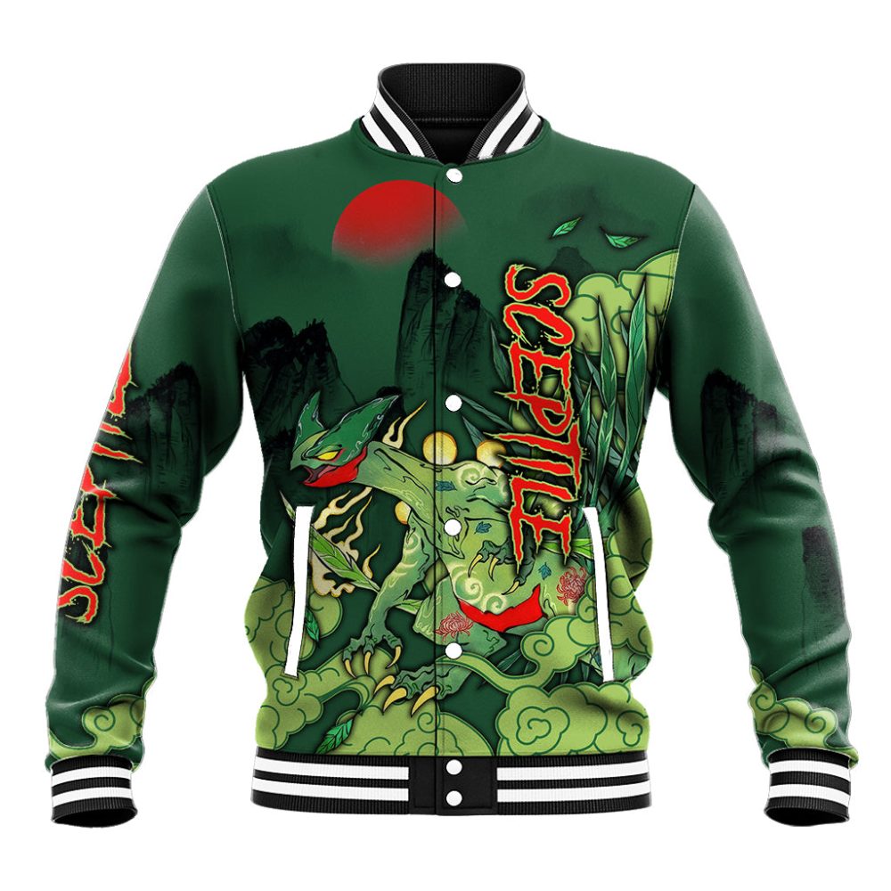 Sceptile - Pokemon Baseball Jacket Anime Japan Art Style Ts04