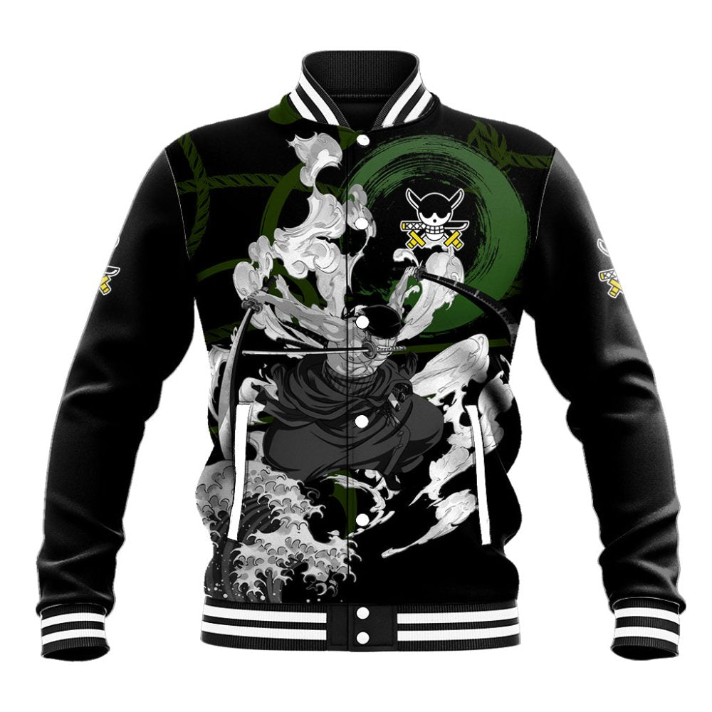 Zoronoa Zoro - One Piece Baseball Jacket Anime Japan Style Ts04