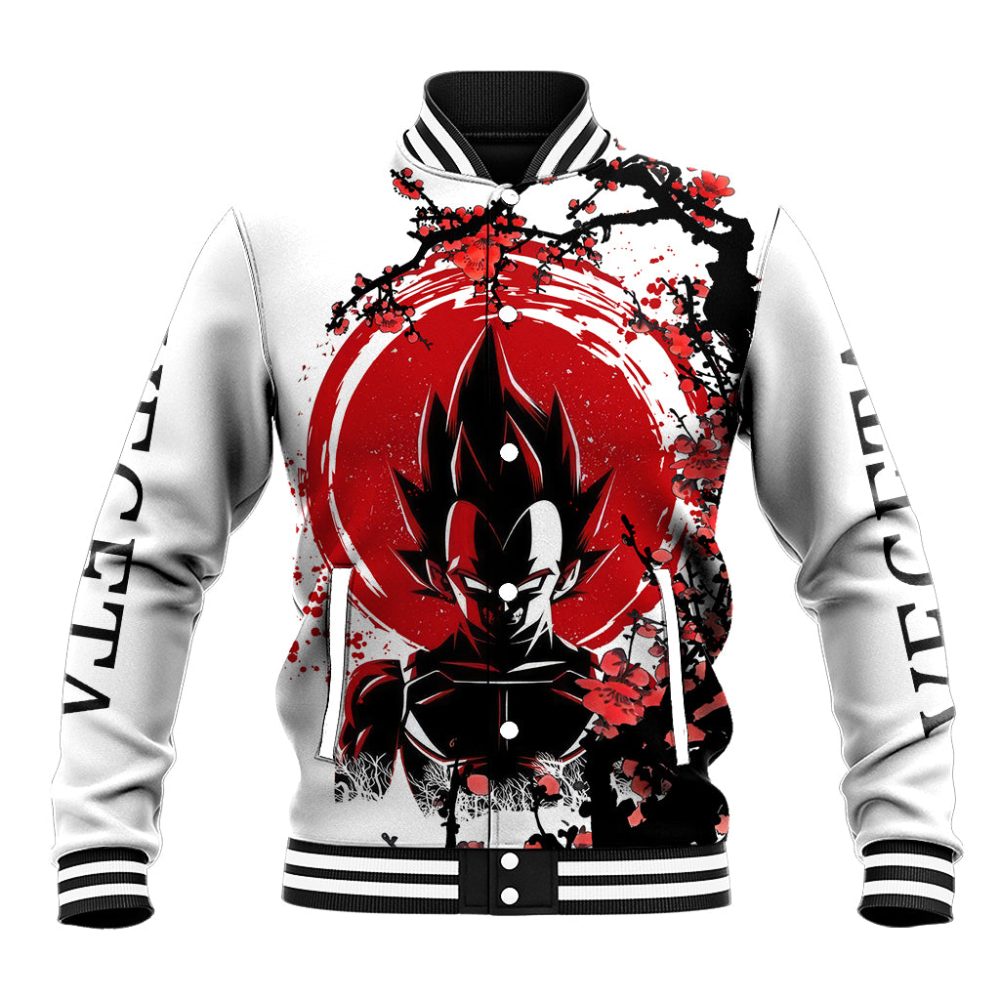 Vegeta Anime Japan Style Baseball Jacket Ts04