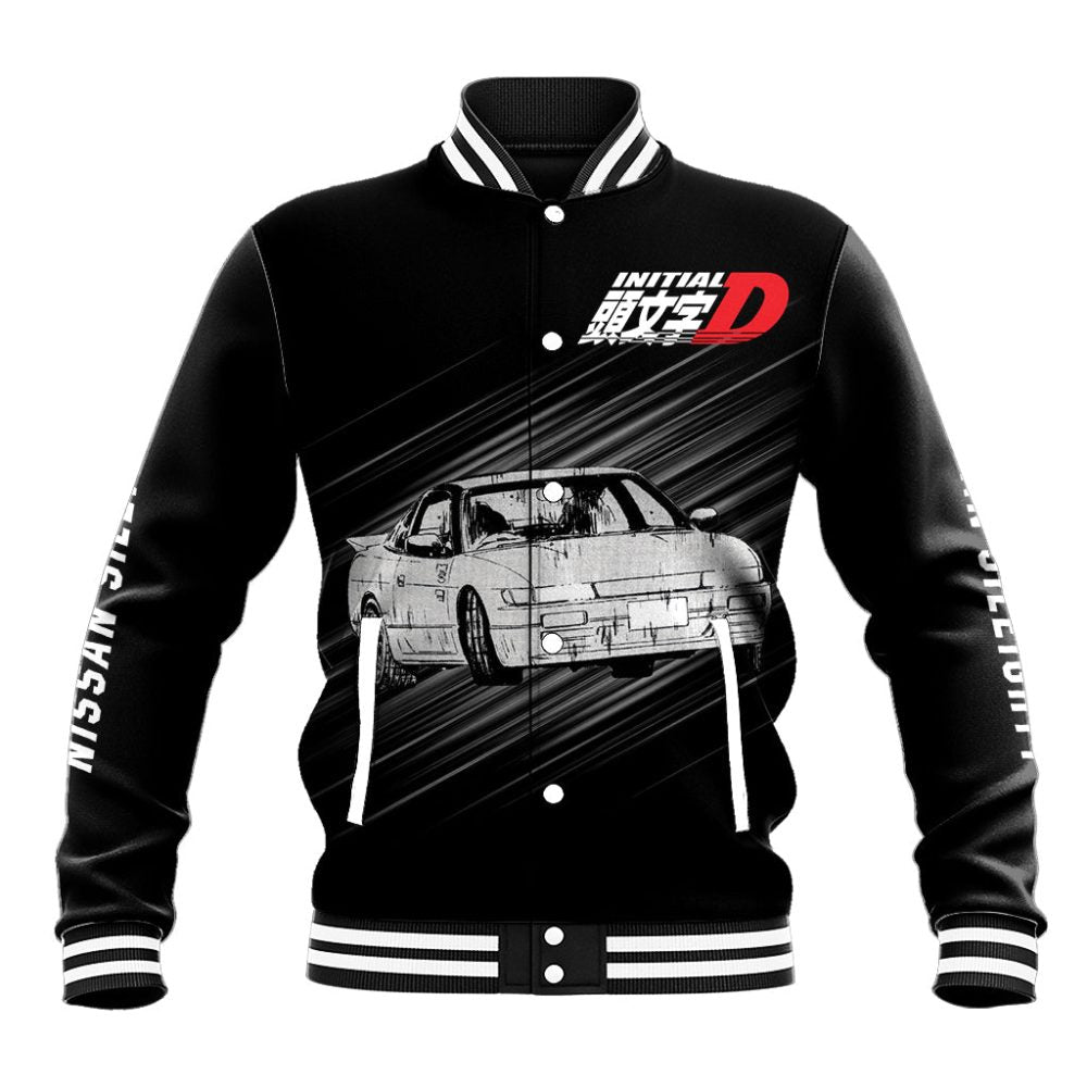 Mako Sato Sileighty Initial D Baseball Jacket Manga Mix Anime Style Ts04