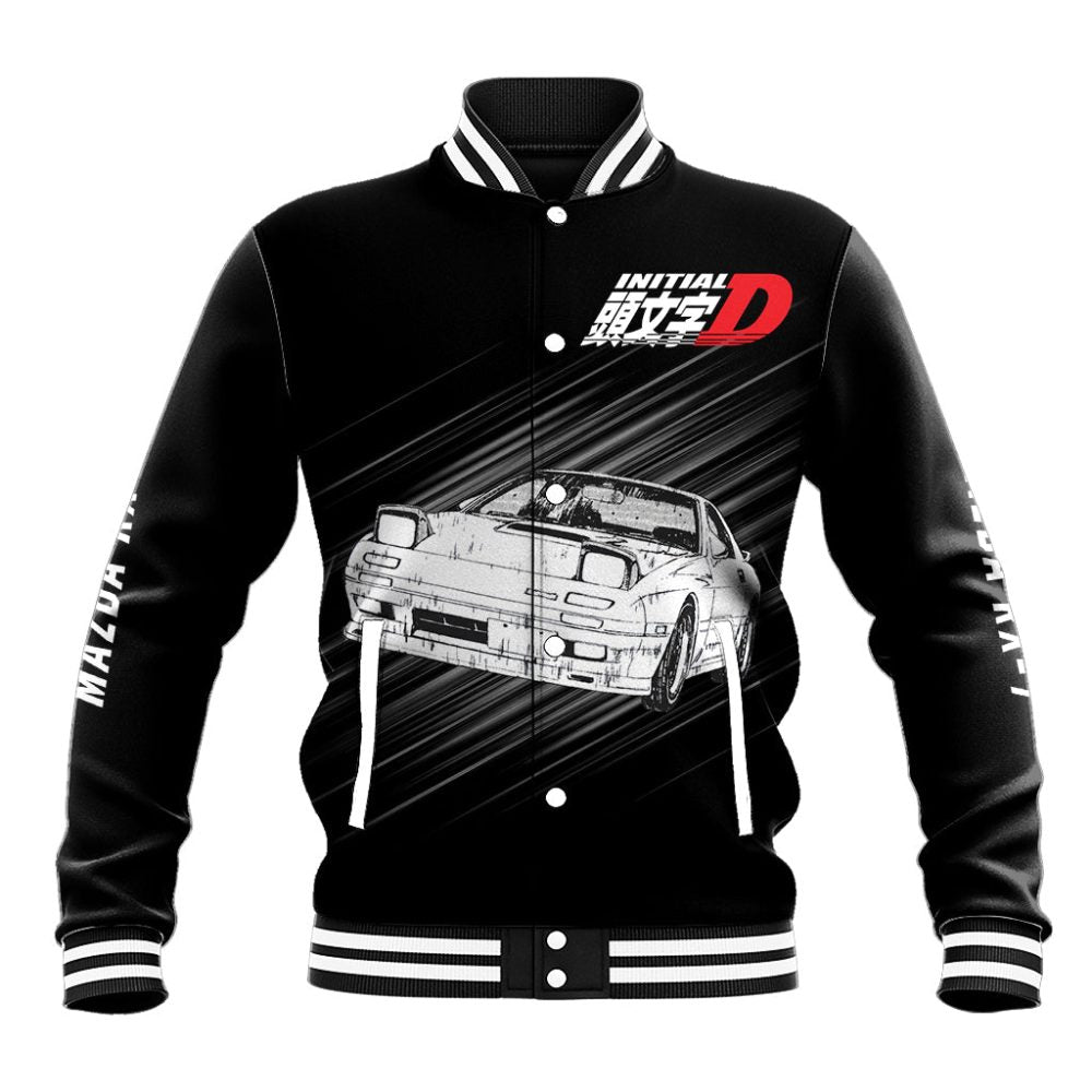 Keisuke Takahashi Rx-7 Initial D Baseball Jacket Manga Mix Anime Style Ts04