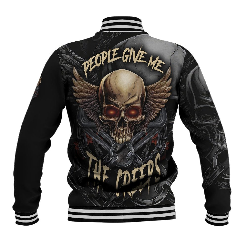 People Give Me The Creep Baseball Jacket Ts04
