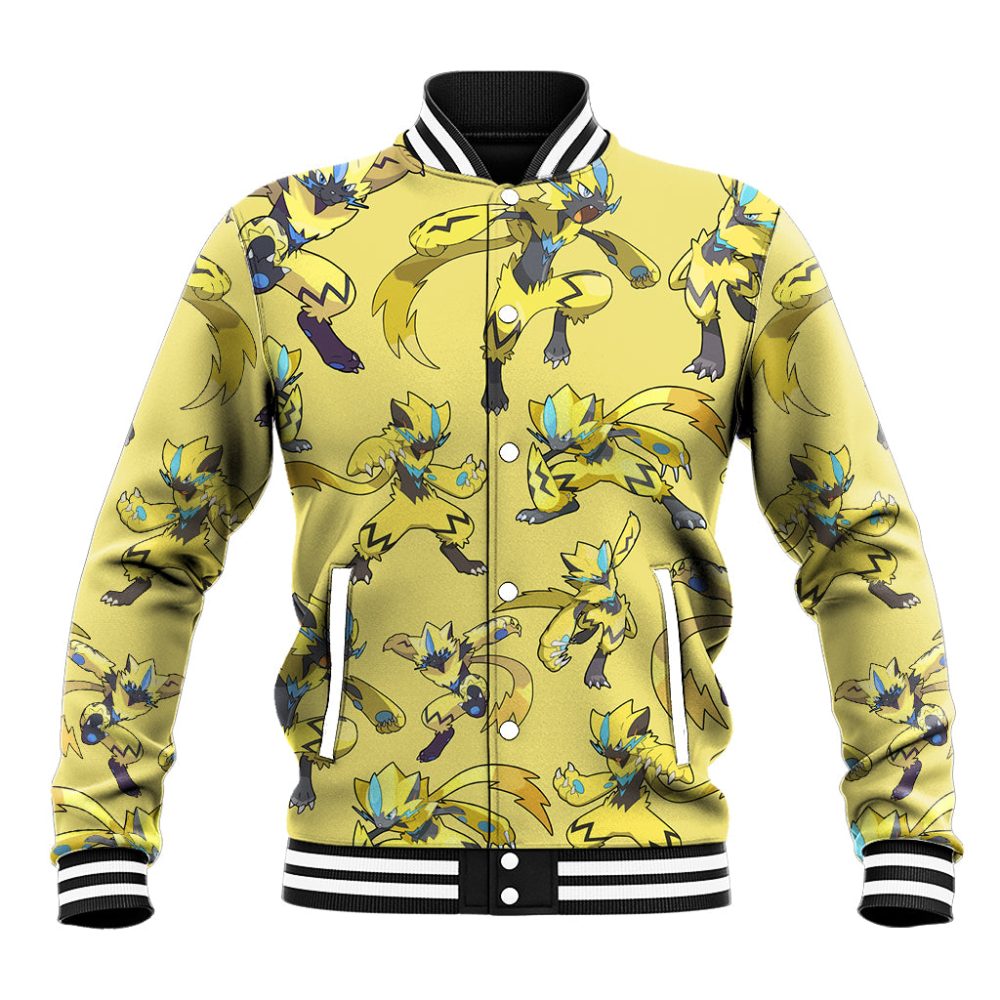 Zeraora Pattern Style Baseball Jacket Ts04