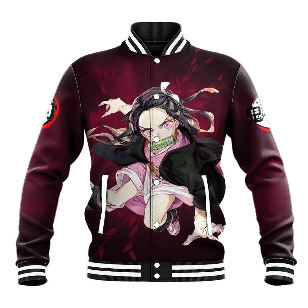 Nezuko - Fighting Anime Baseball Jacket Ts04