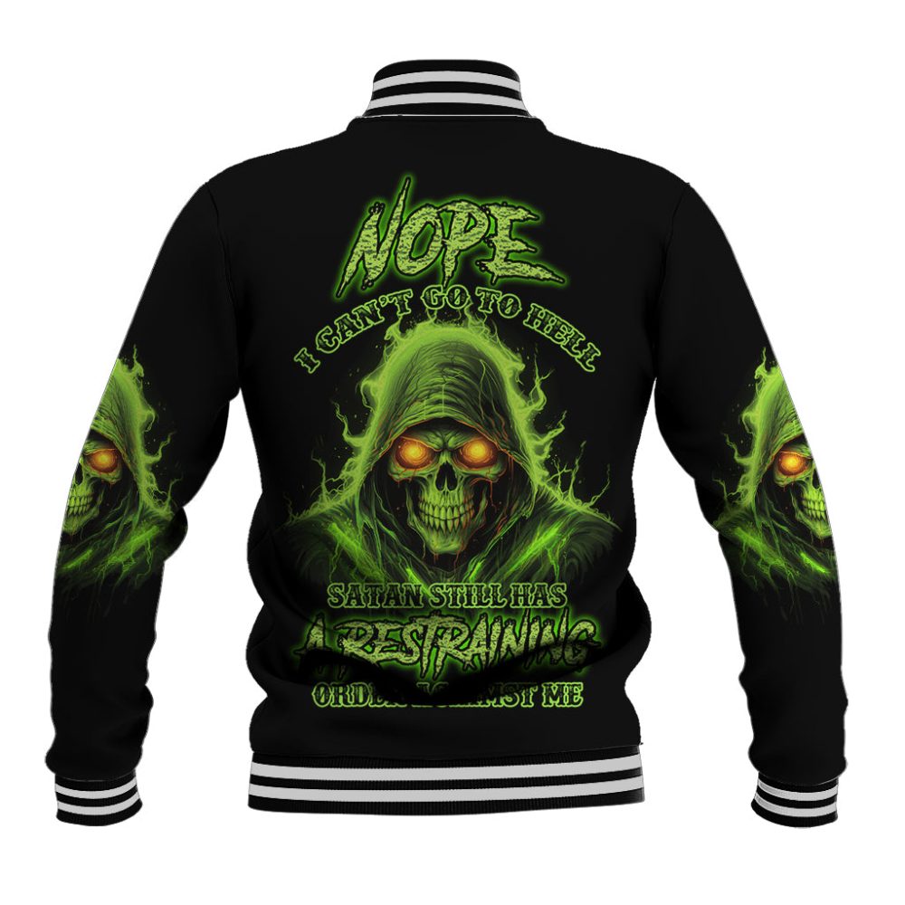 Nope I Can'T Go To Hell Baseball Jacket Ts04