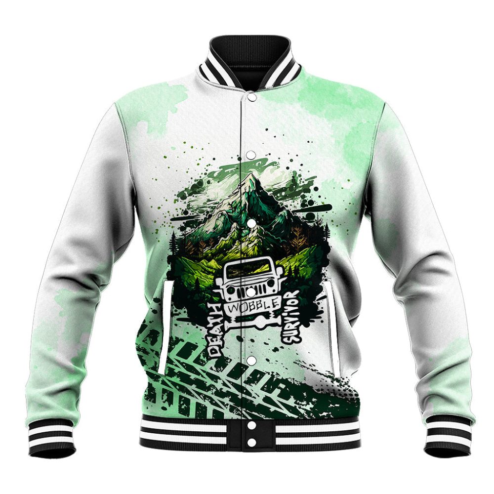 Death Wobble Survivor Jeep Baseball Jacket Ts07