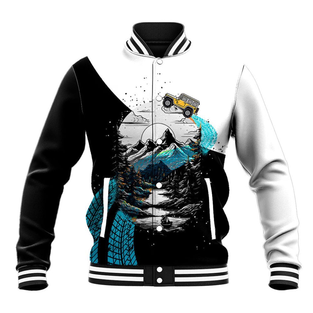 Jeep Life Baseball Jacket Colorful Adventure Ts07