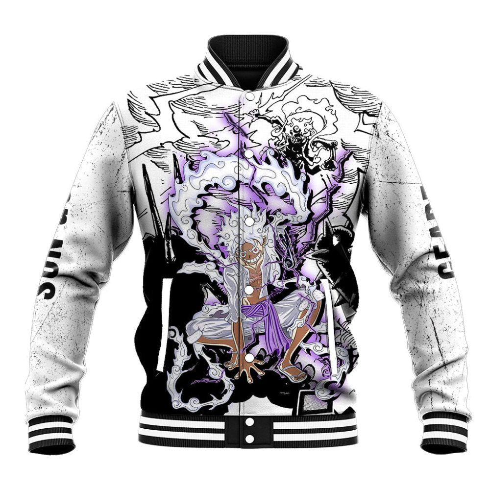 Luffy Strawhat Gear Five Baseball Jacket Kaminari Ts07