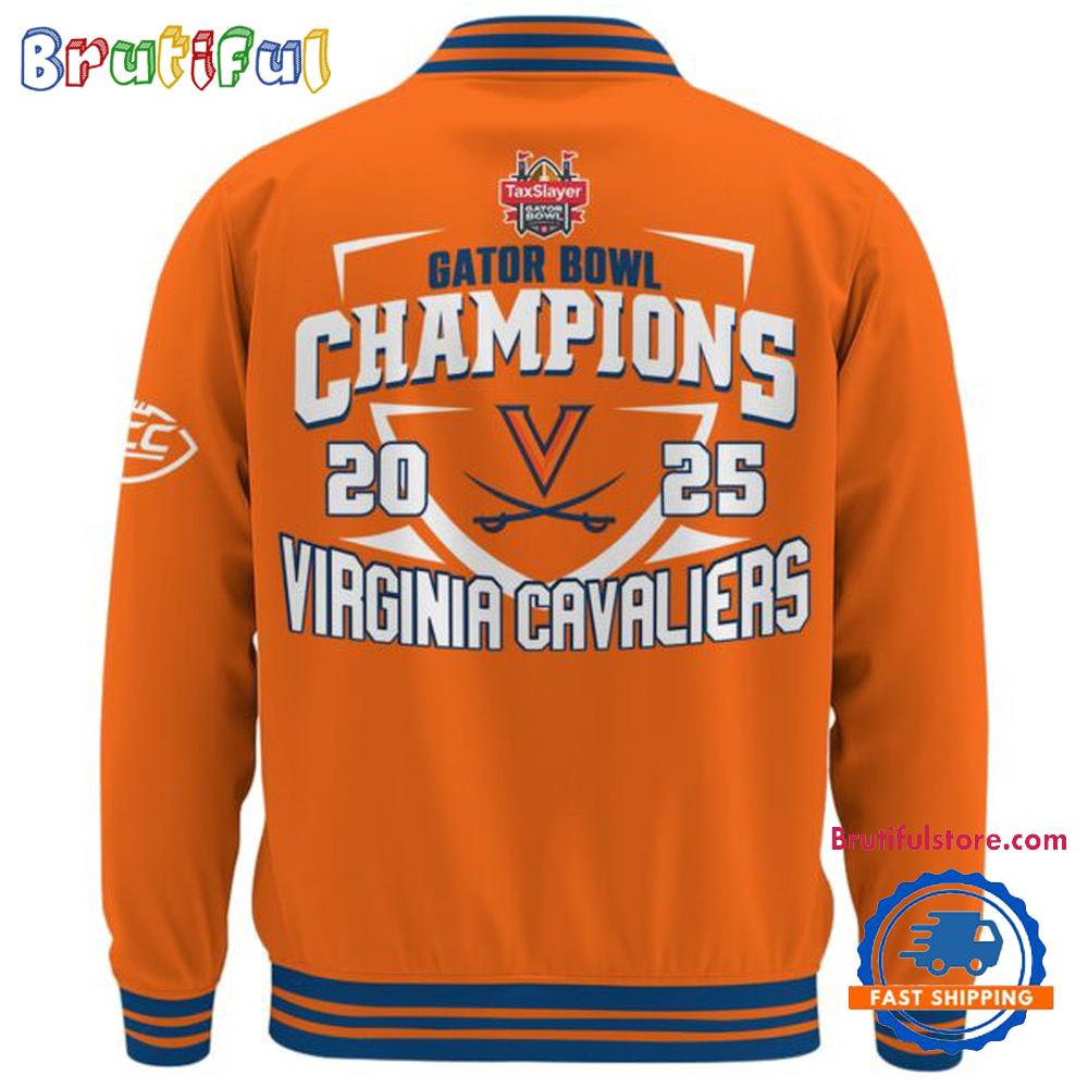 Virginia Cavaliers 2025 Taxslayer Gator Bowl Champions Limited Edition Baseball Jacket